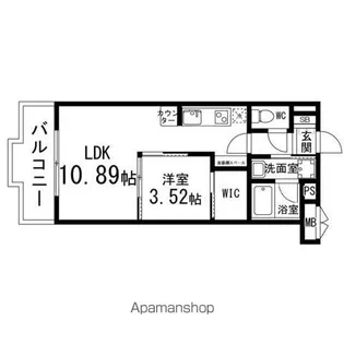 カーサヴェルデ高森【1階】の間取り
