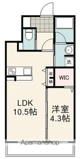 タウンヒルズ草薙【306号室】の間取り