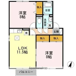 トミユウ・ボラタ AB【1階】の間取り