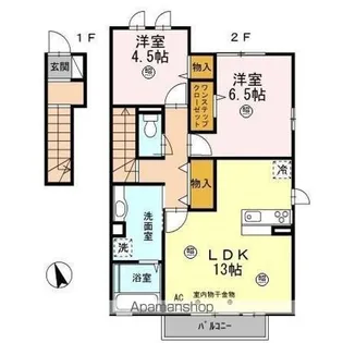 ハバ・エントピア【2階】の間取り