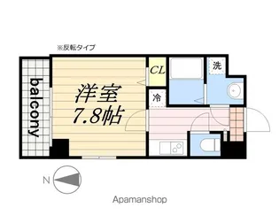 クローネ住吉【5階】の間取り