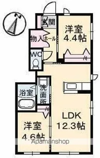 サニーガーデン【1階】の間取り