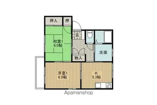 ディアスマルマF棟【101号室】の間取り