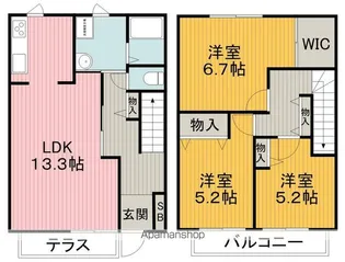 フォーシーズンKⅢ【1階】の間取り