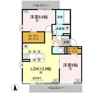 コルコバード【2階】の間取り
