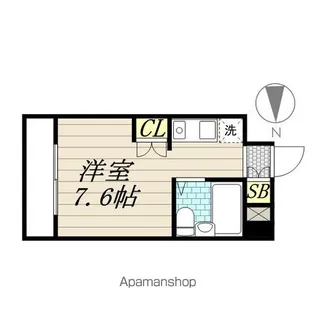 カレッジハイツ稲毛【4階】の間取り
