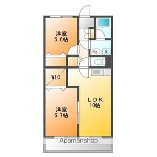 アリコ・ヴェール【1階】の間取り