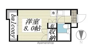メゾン・ド・エルヴェ【205号室】の間取り