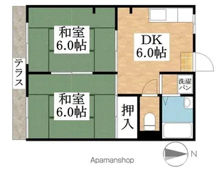 三鈴ハイツ【1階】の間取り