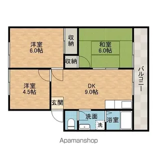 青葉丘ハイツ【1階】の間取り
