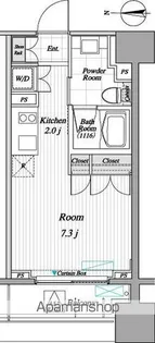 レジディア錦糸町Ⅱ【3階】の間取り