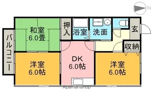 ロイヤルパレスⅡ【1階】の間取り