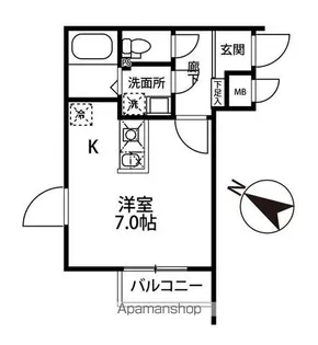 ミリアビタNO.10【3階】の間取り