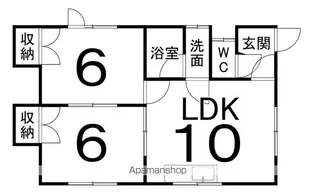 コーポイチカワ【2階】の間取り