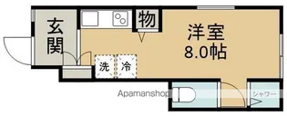 クアトロ・カシェット【1階】の間取り
