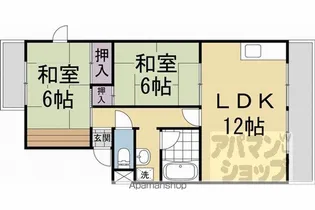 山端マンション【201号室】の間取り
