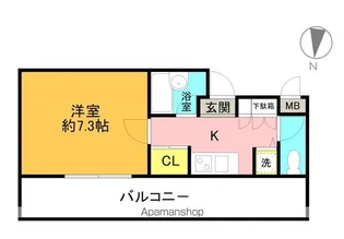 アデッソリベルタ世田谷弦巻【4階】の間取り