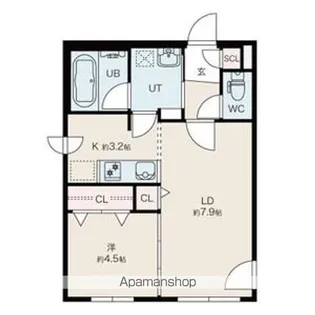 CREA南5条【4階】の間取り