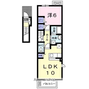 プレステージ ネオⅡ【2階】の間取り