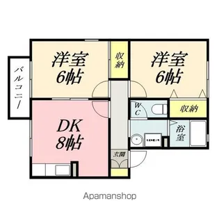 パレアナハウス A【2階】の間取り