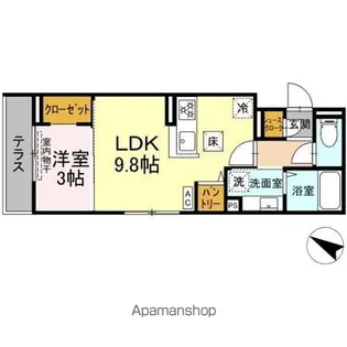 セルメイユール【1階】の間取り