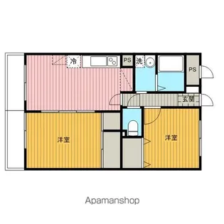 ハーベスト参番館【1階】の間取り