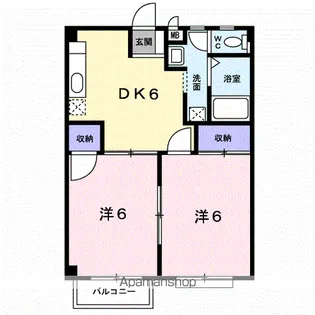 リバーサイドMY【2階】の間取り