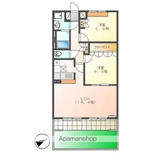 サールナート【1階】の間取り
