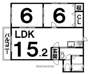 あすなろ壱番館【3-A号室】の間取り