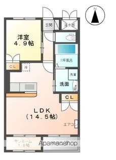 フレシール萩原【2階】の間取り