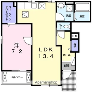 ユレナ24 B【1階】の間取り