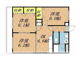 アプリコット【302号室】の間取り