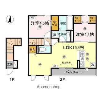 ステラアーク【2階】の間取り
