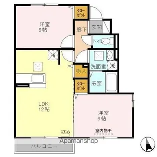 ベアーレ B【1階】の間取り
