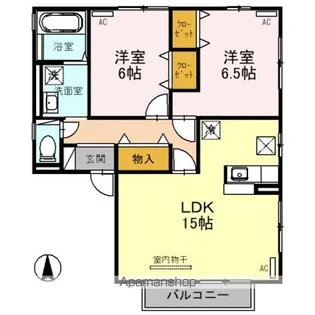 EAST NONAMI拾弐番館【1階】の間取り