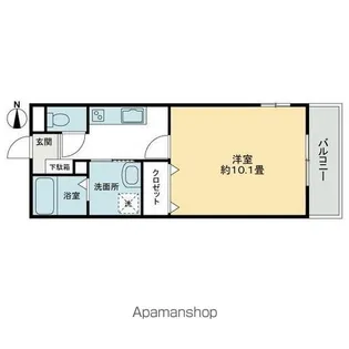 香川県高松市林町【アパート】の間取り