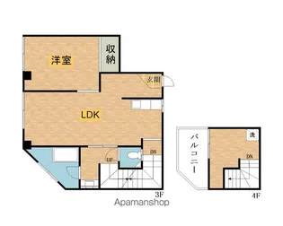 西八樋口ビル【303号室】の間取り