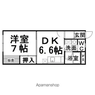 スリーエーマンション3【101号室】の間取り