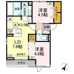 D−ROOM平山5丁目【1階】の間取り