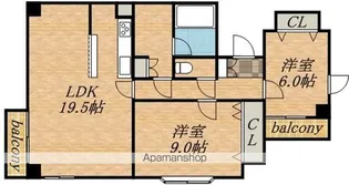 クレステージ南6条【5階】の間取り