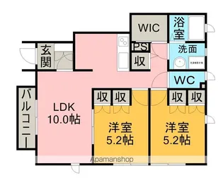 オリーブ【1階】の間取り