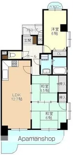 サクセス極楽【4階】の間取り