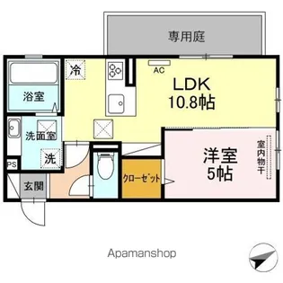 ボナール・三ツ石【1階】の間取り