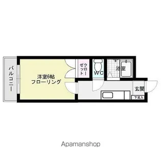 JOYハウス多の津【401号室】の間取り