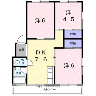 細澤マンション【2階】の間取り