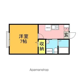 ウッズハウス【2階】の間取り