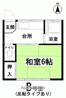 渡辺ハイツ【D号室】の間取り