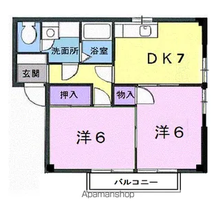 ブリーズコート【1階】の間取り