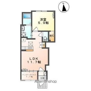 プライム柏木【1階】の間取り