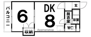 コーポラスYOSHITO【406号室】の間取り